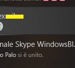 Skype Windows 10 stato presenza elenco chat