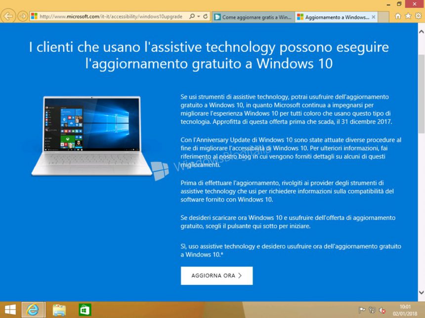 SCARICARE WINDOWS 8.1 LEGALMENTE