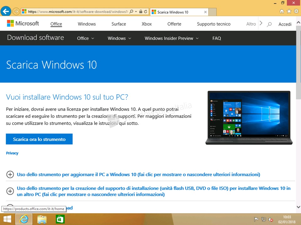 Scarica Windows 10