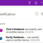 OneNote blocchi appunti recenti