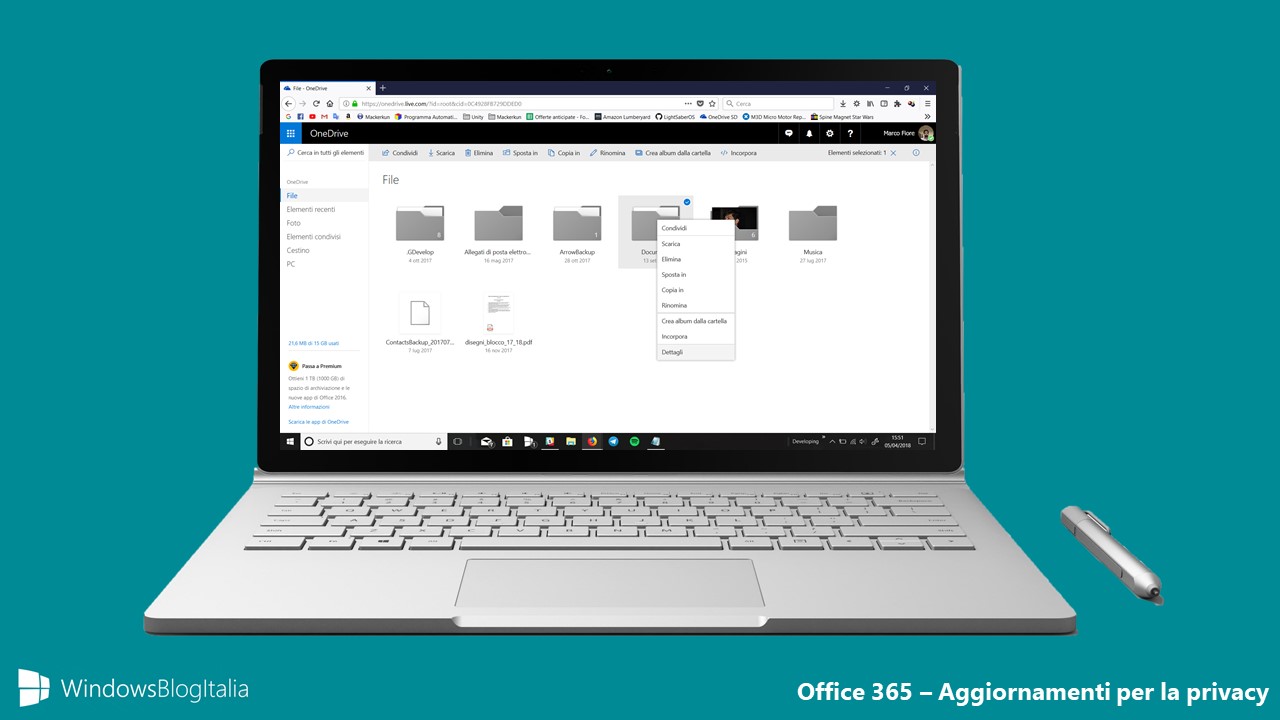 Aggiornamenti privacy Office 365