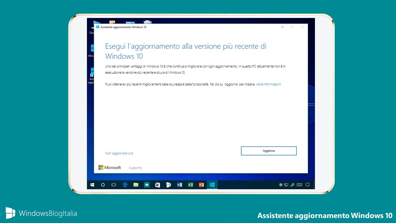 Assistente aggiornamento Windows 10 October 2018 Update tool ufficiale