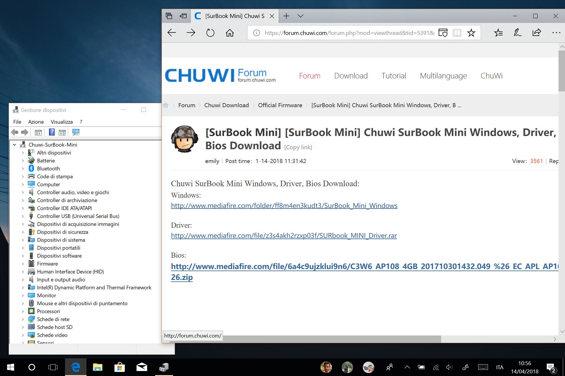 Chuwi SurBook Mini driver