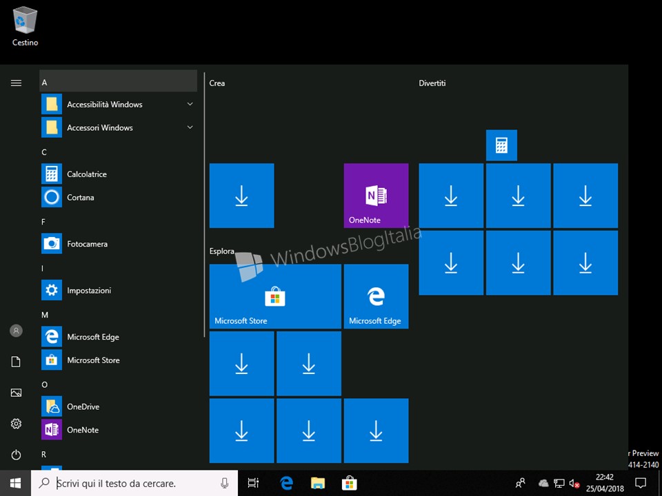Download Installazione E Ultime Novit Di Windows 10 Lean Build 17650
