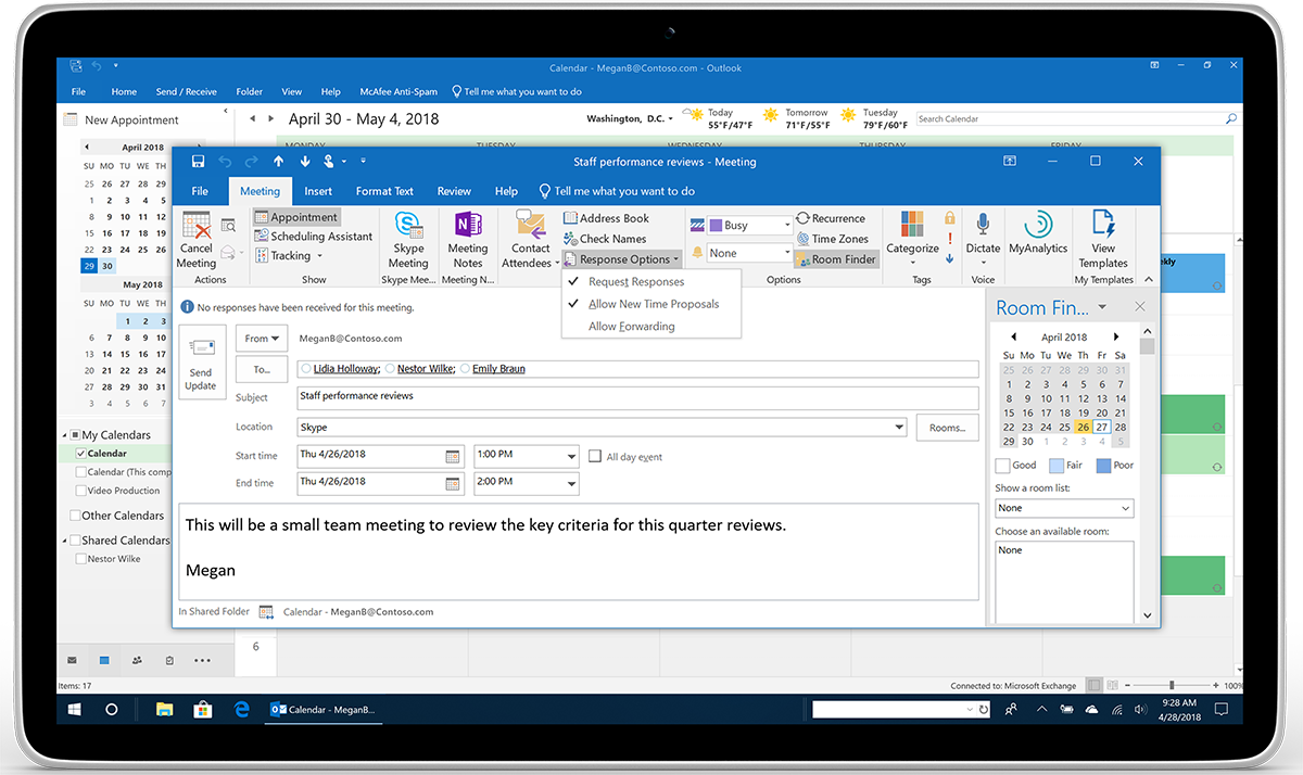 Novità in arrivo per Calendario, Posta e le app mobile di Outlook