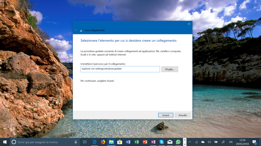 collegamento windows update