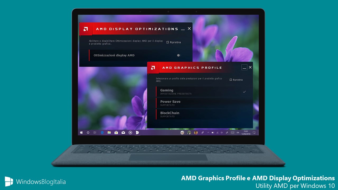 AMD Graphics Profile AMD Display Optimizations app Windows 10 Microsoft Store