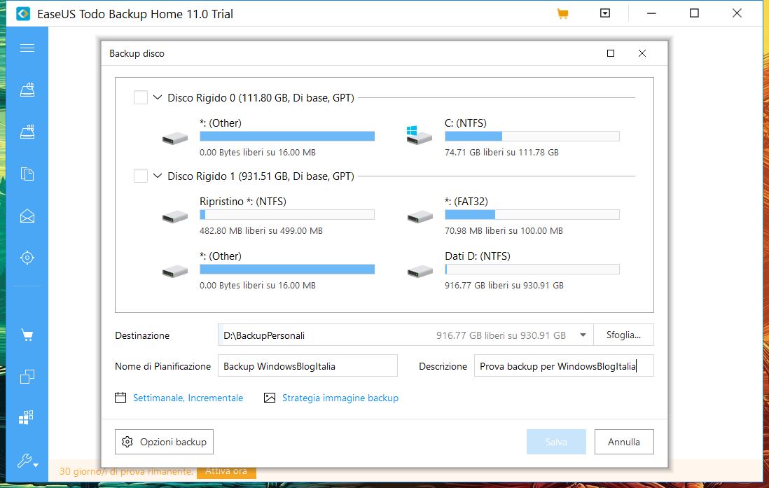 EaseUS Todo Backup Home 11.0 backup disco