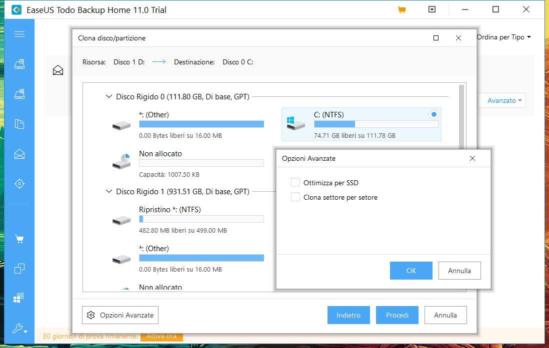 EaseUS Todo Backup Home 11.0 clona