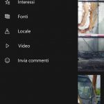 Microsoft Notizie Windows 10 Mobile menu hamburger