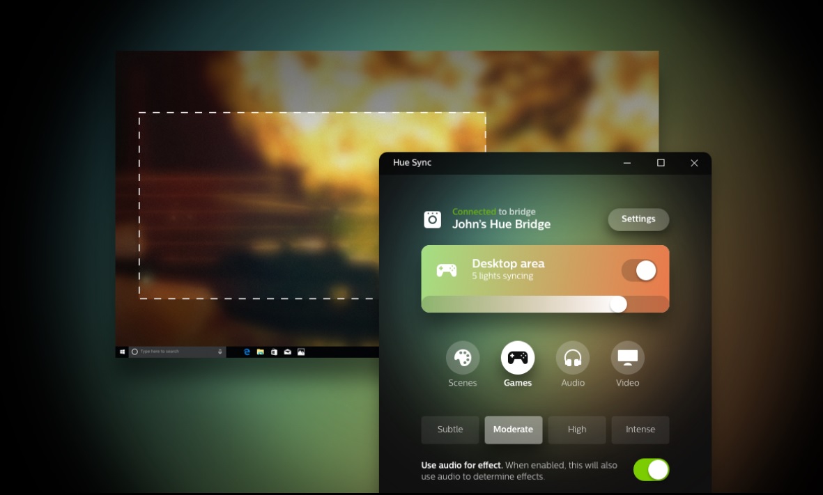 Philips Hue Sync per Windows