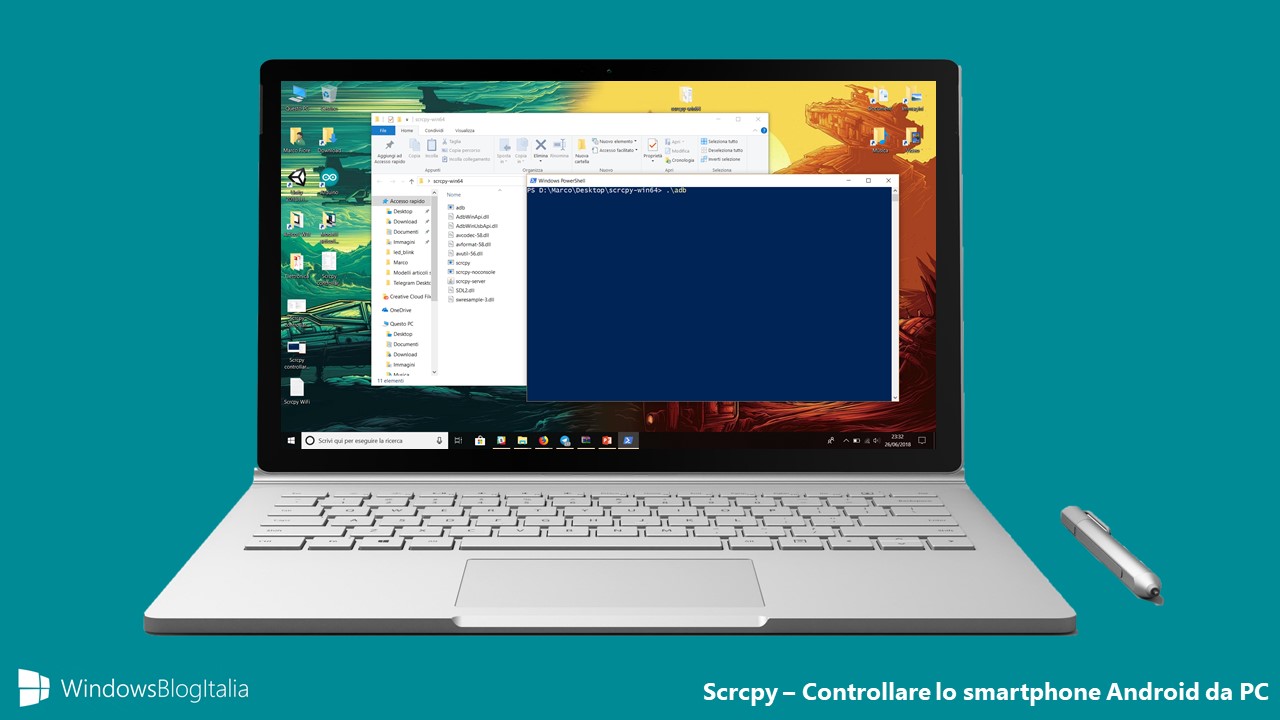 Scrcpy controllare Android da PC