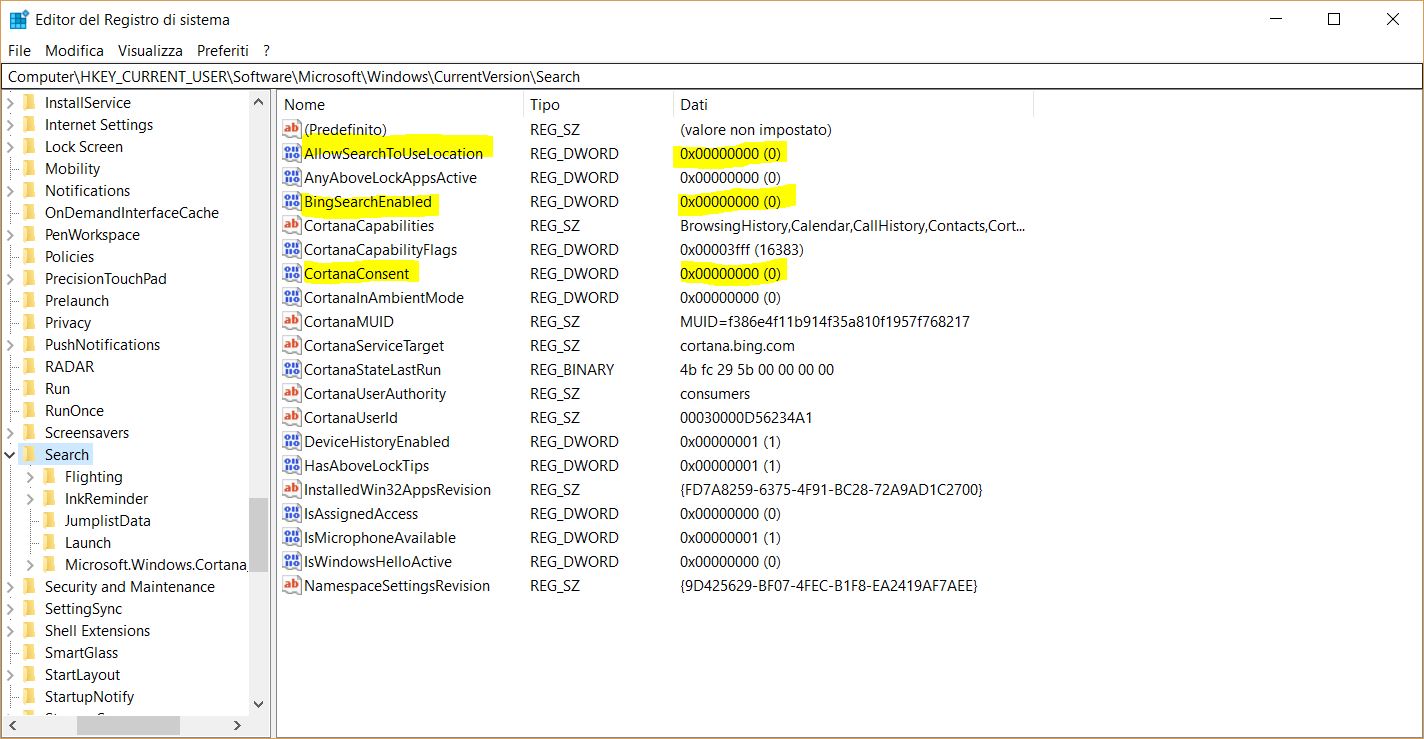 Velocizzare la ricerca di Cortana di file e documenti sul PC