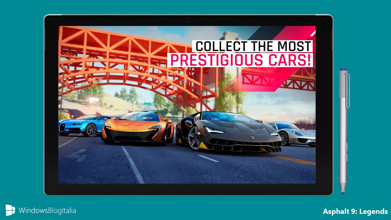 Asphalt 9 Legends Windows 10 PC tablet