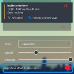 Microsoft Launcher Android effetto sfocatura tutti gli screen