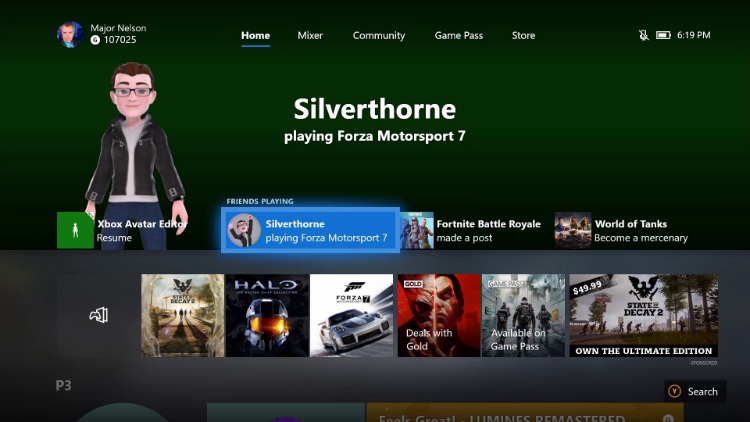 Aggiornamento Xbox 1810 Preview