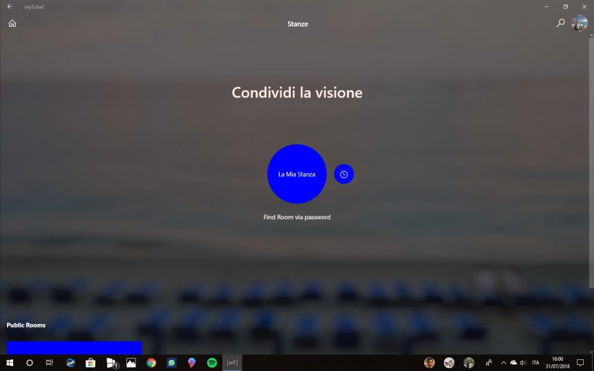 myTube! stanze Rooms (beta) Windows 10