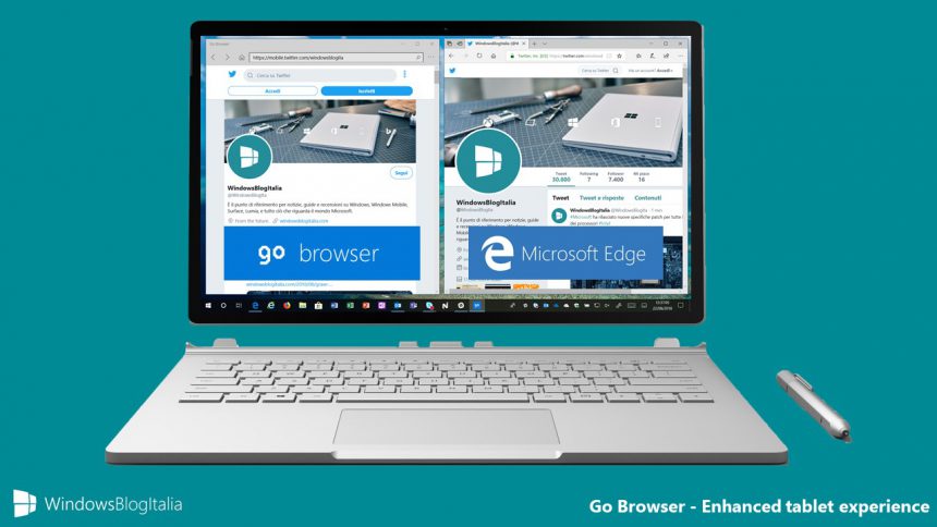 Applicazione Di Windows 11 Per Navigare In Internet Download Go Browser, l'app per navigare in modalità tablet su Windows 10