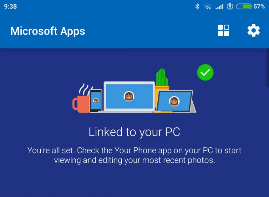 Microsoft Apps Android sincronizzazione Il tuo telefono PC 4