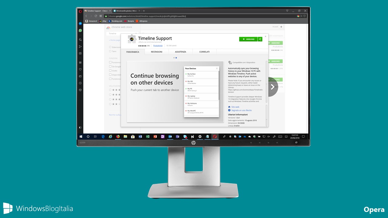Opera - Estensioni Google Chrome