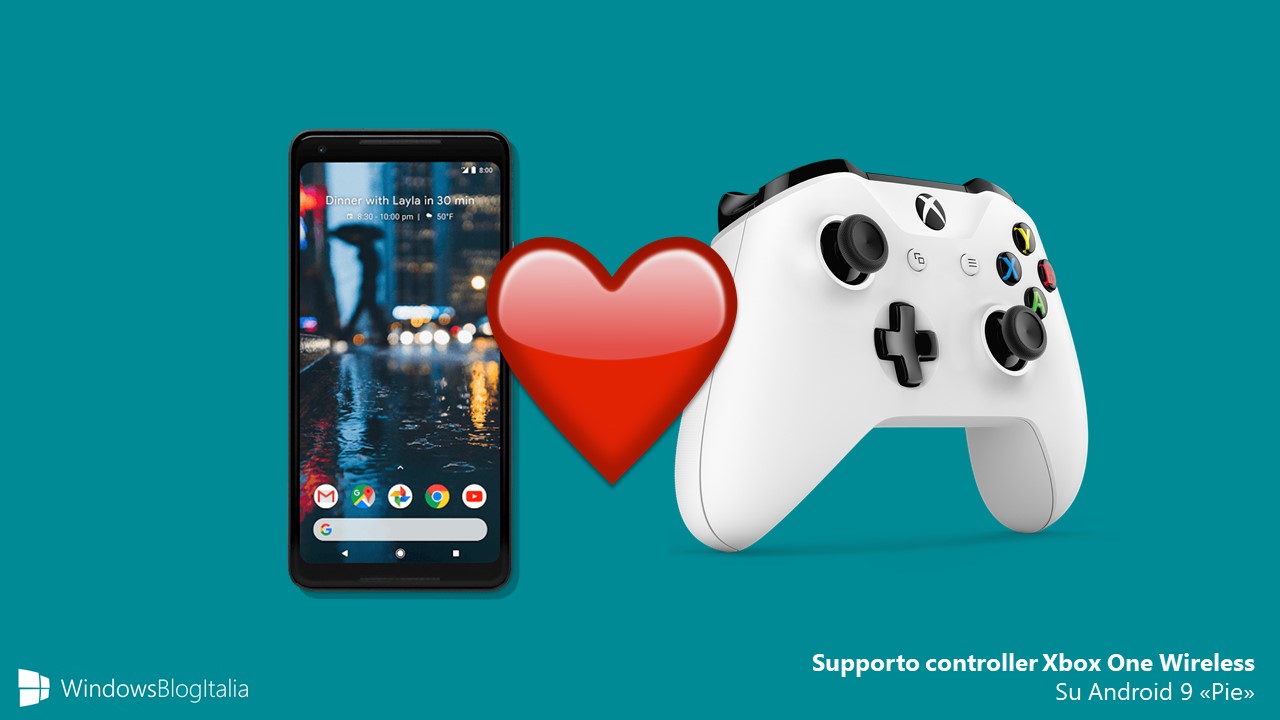 Supporto ufficiale controller Xbox One wireless Android Pie