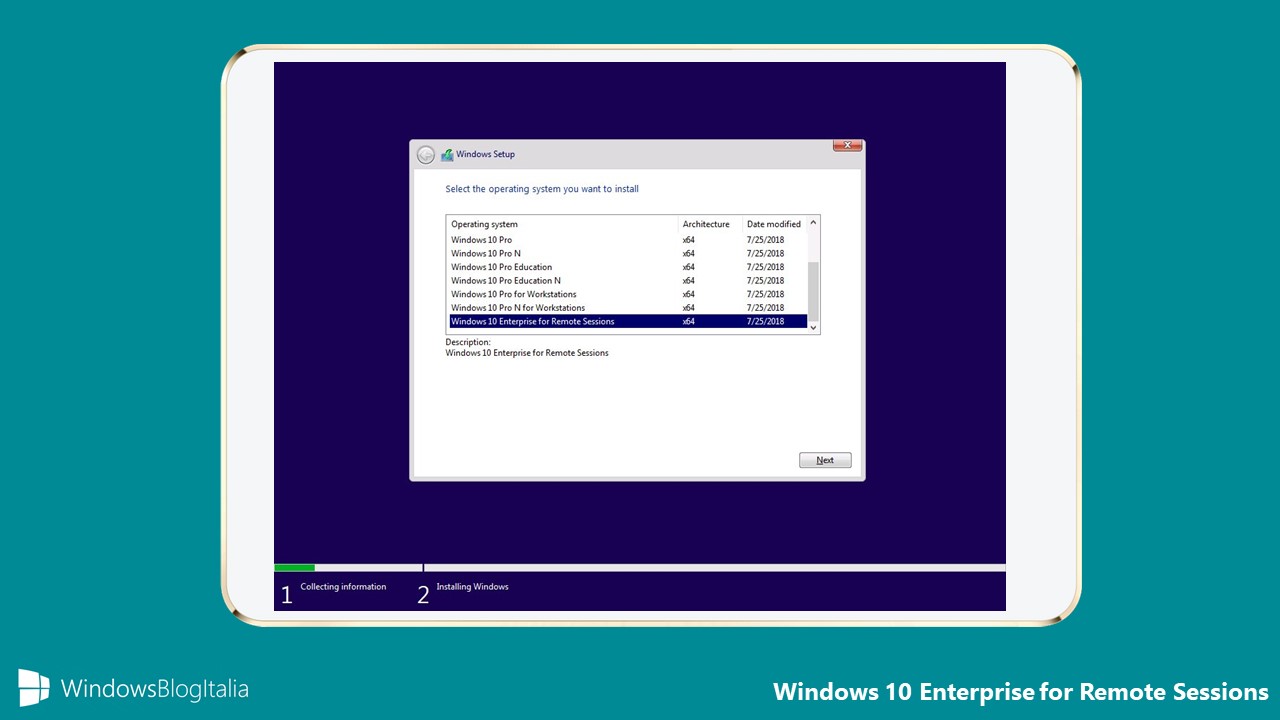Windows 10 Enterprise for Remote Sessions