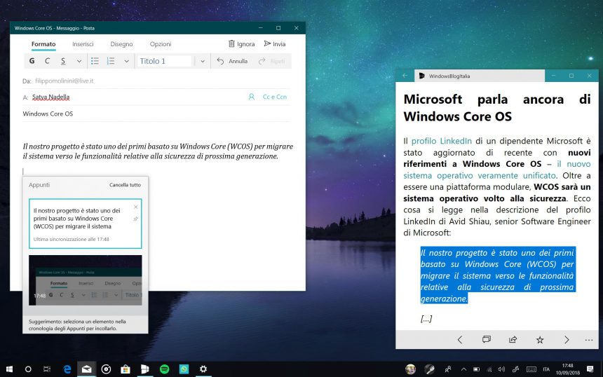 Come attivare, provare e disattivare la funzione Appunti (Clipboard) di