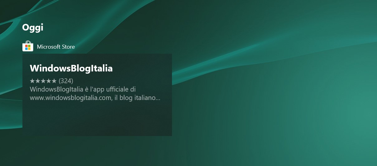 Microsoft Store Windows 10 integrazione Sequenza temporale Timeline