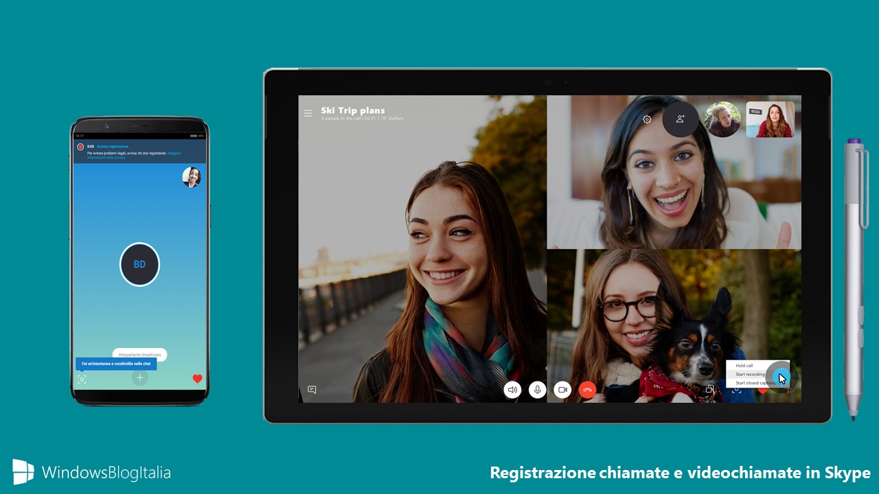 Registrazione chiamate videochiamate Skype