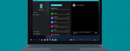 Sincronizzazione e invio SMS messaggi Your Phone Windows 10