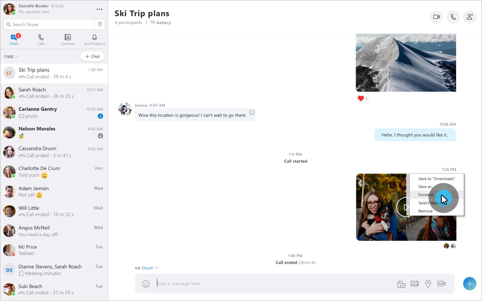 Skype condivisione registrazione chiamate