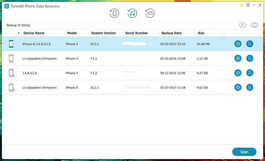 TunesKit iPhone Data Recovery for Windows