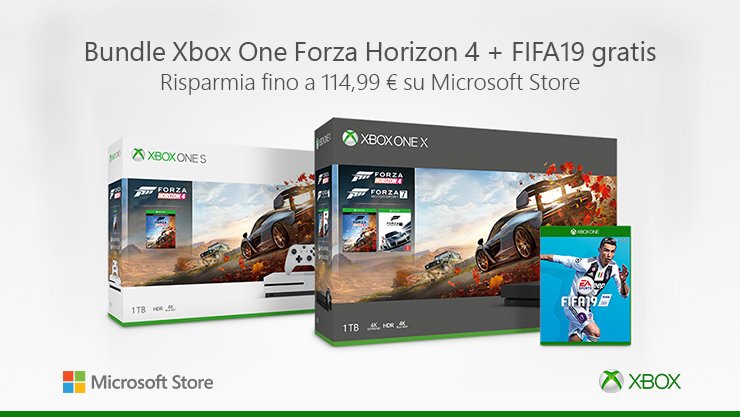 Bundle Xbox One Forza Horizon 4 FIFA 19