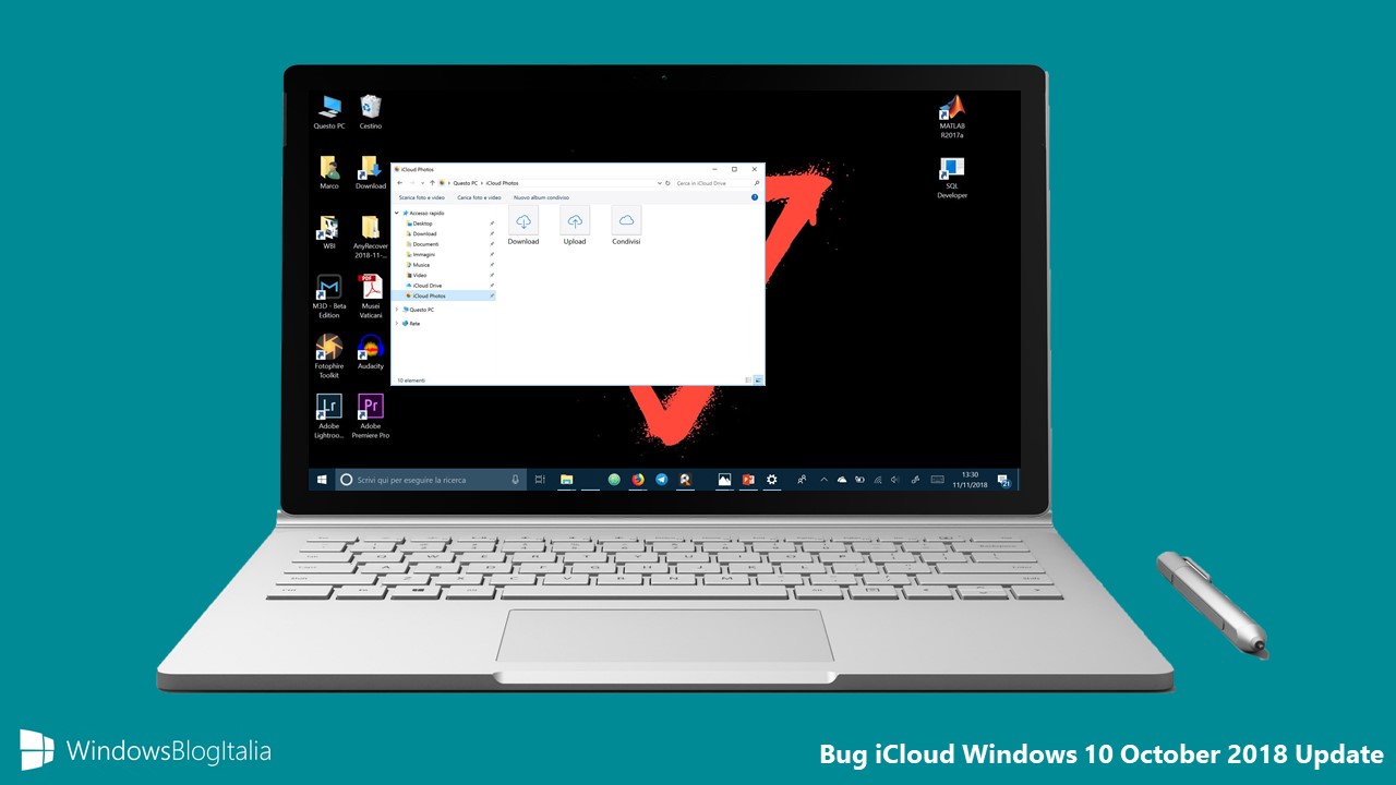 Bug iCloud Windows 10 October 2018 Update