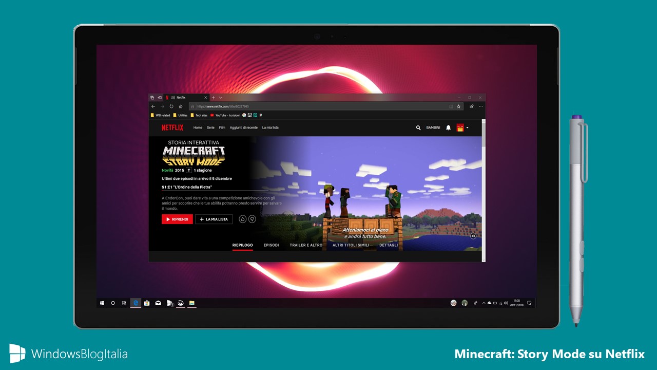 Minecraft Story Mode Netflix app Windows 10 Xbox One