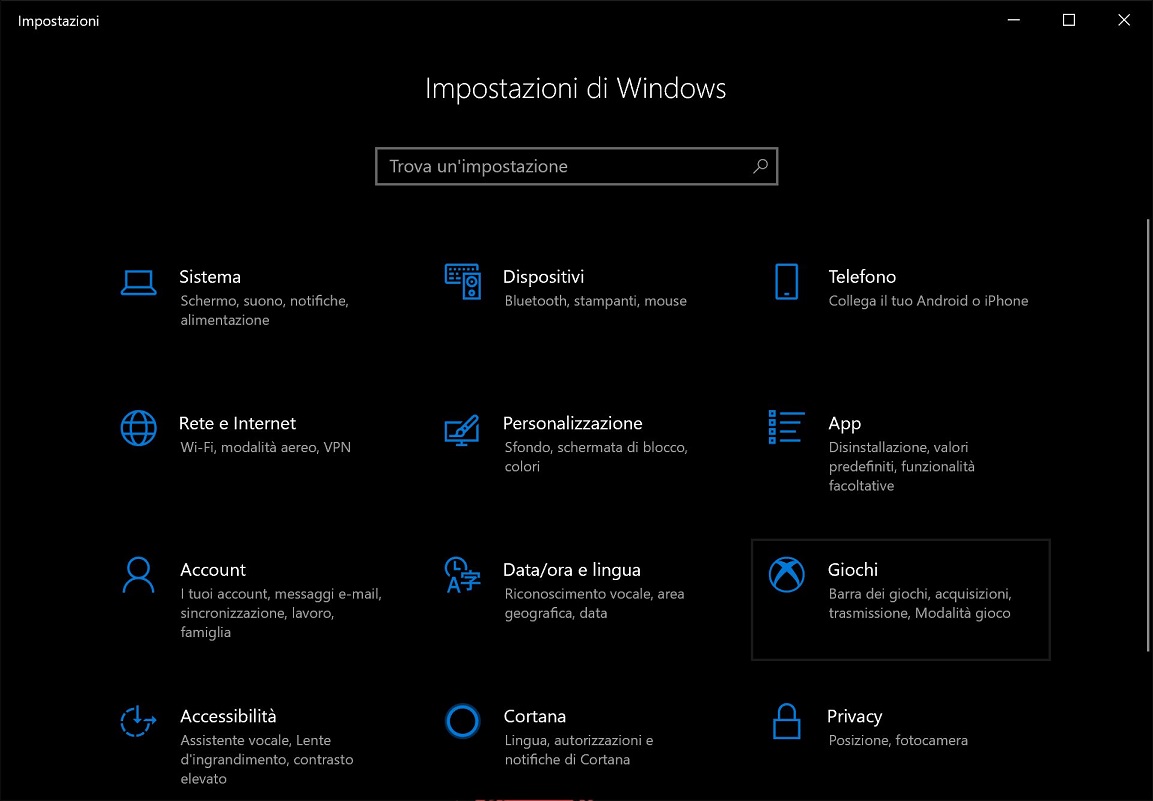 Registrare lo schermo di Windows 10