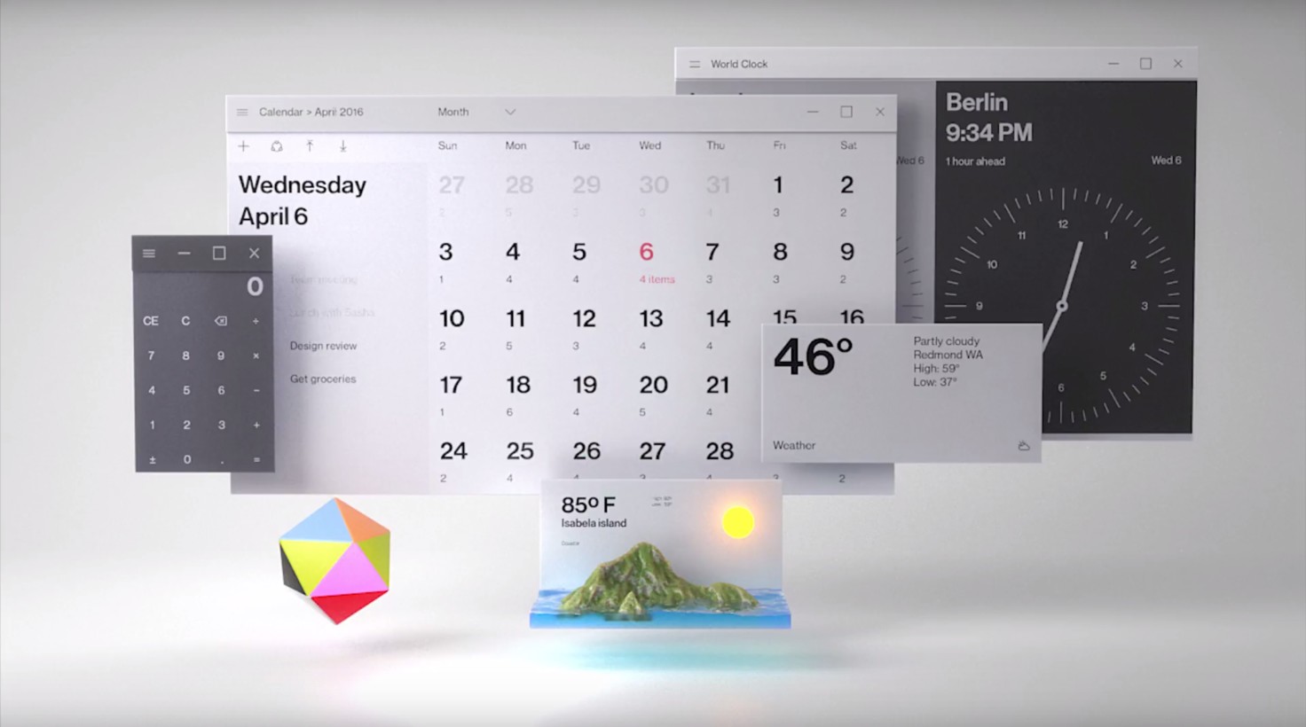 Windows 10 concept Fluent Design