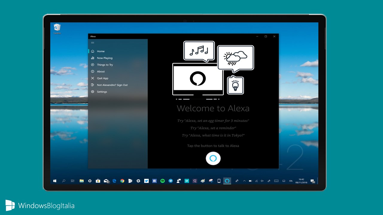 Alexa app Windows 10