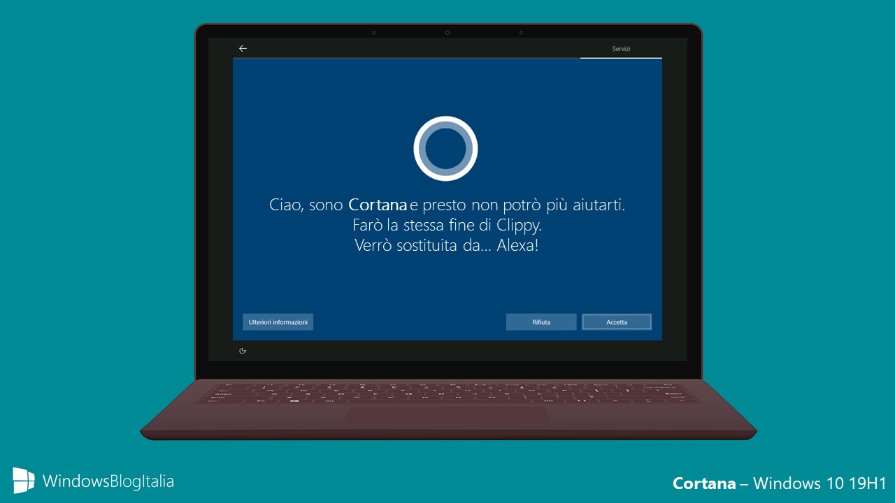 Microsoft disattiva l'aiuto di Cortana durante il setup di Windows 10