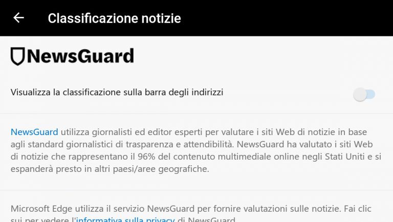 Microsoft Edge per Android e iOS si aggiorna con classificazione ...