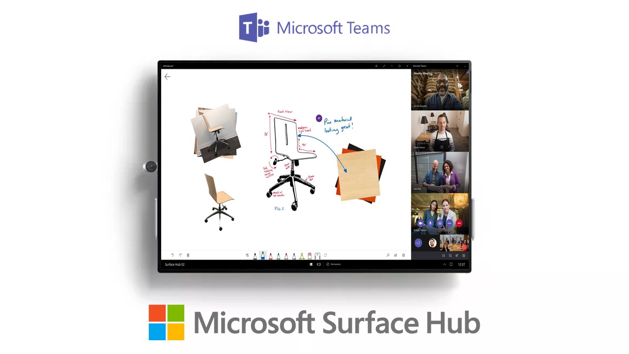 Microsoft Teams per Surface Hub 2