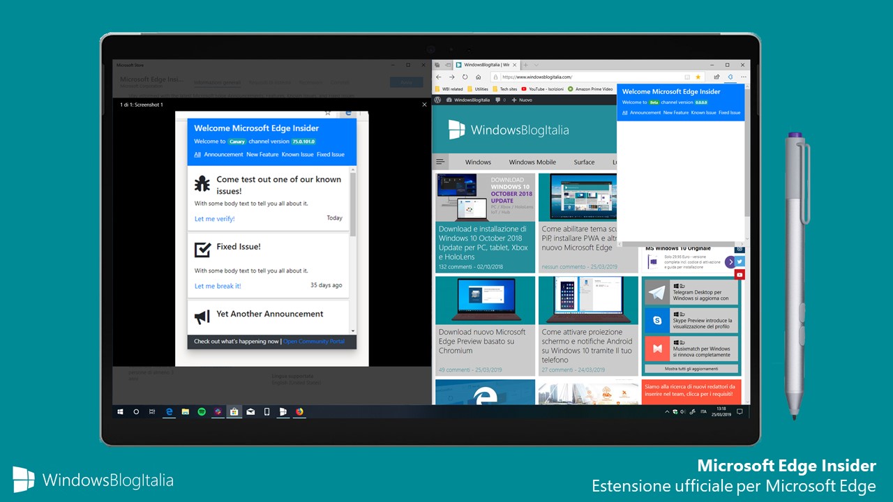 Estensione Microsoft Edge Insider