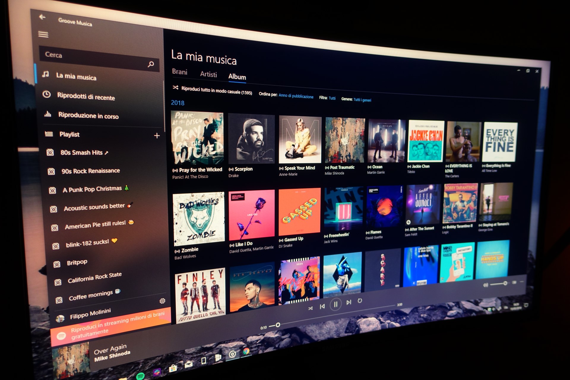 Groove Musica app Windows 10