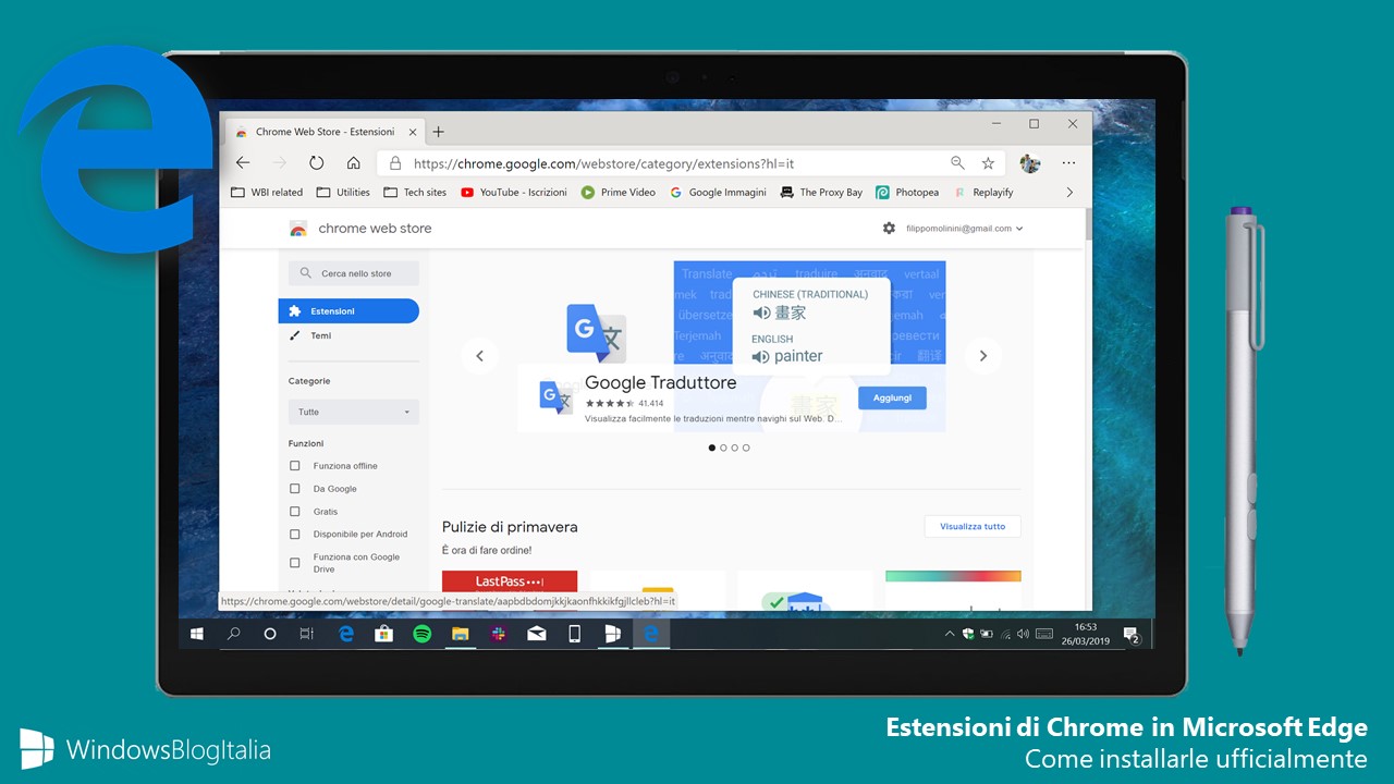 Installare estensioni Chrome Web Store in Microsoft Edge