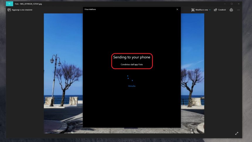 Invio foto da PC a smartphone Android Il tuo telefono