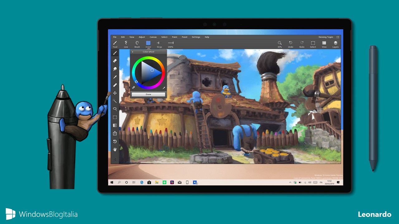 Leonardo app disegno pittura Windows 10