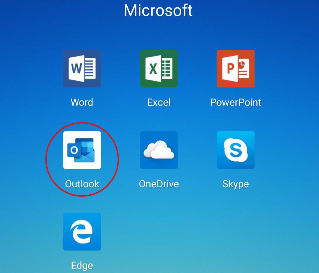 Microsoft Outlook Android nuova icona app