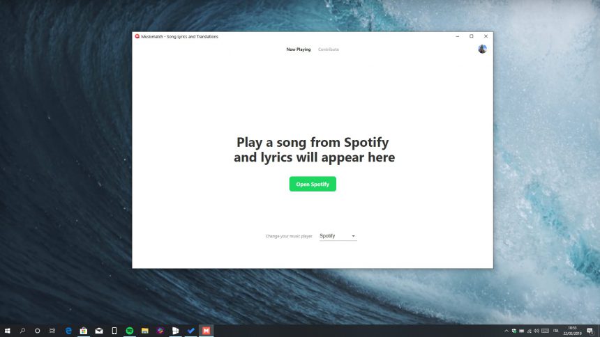 Musixmatch 3.0 Windows 10 nuova UI pagina principale