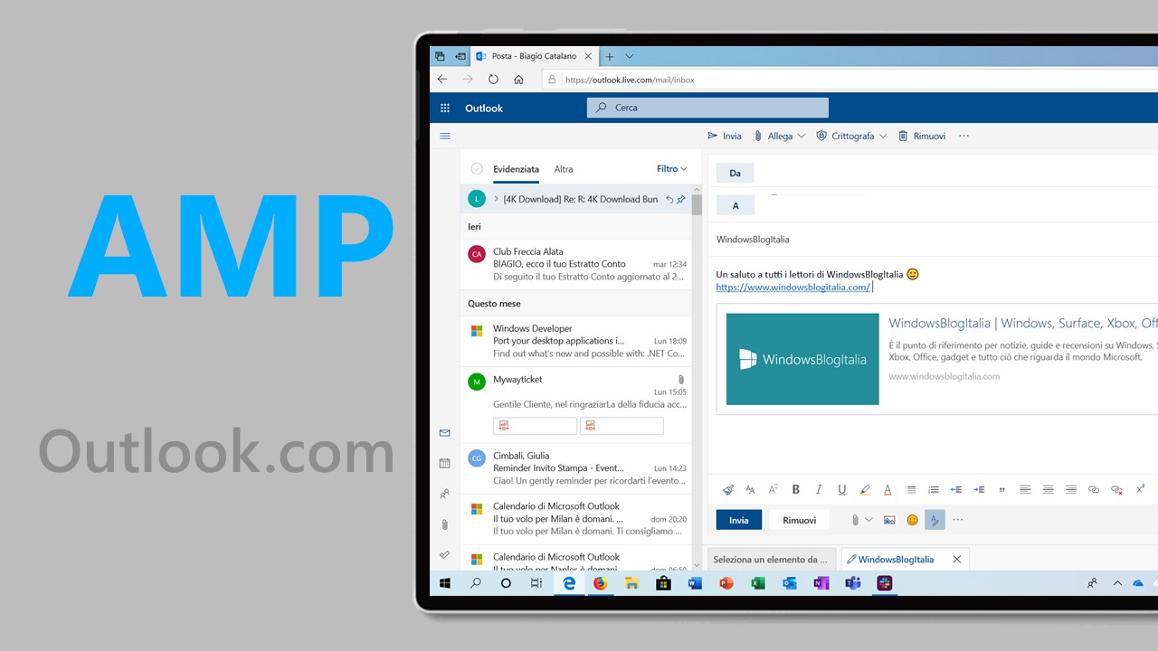 AMP Outlook.com