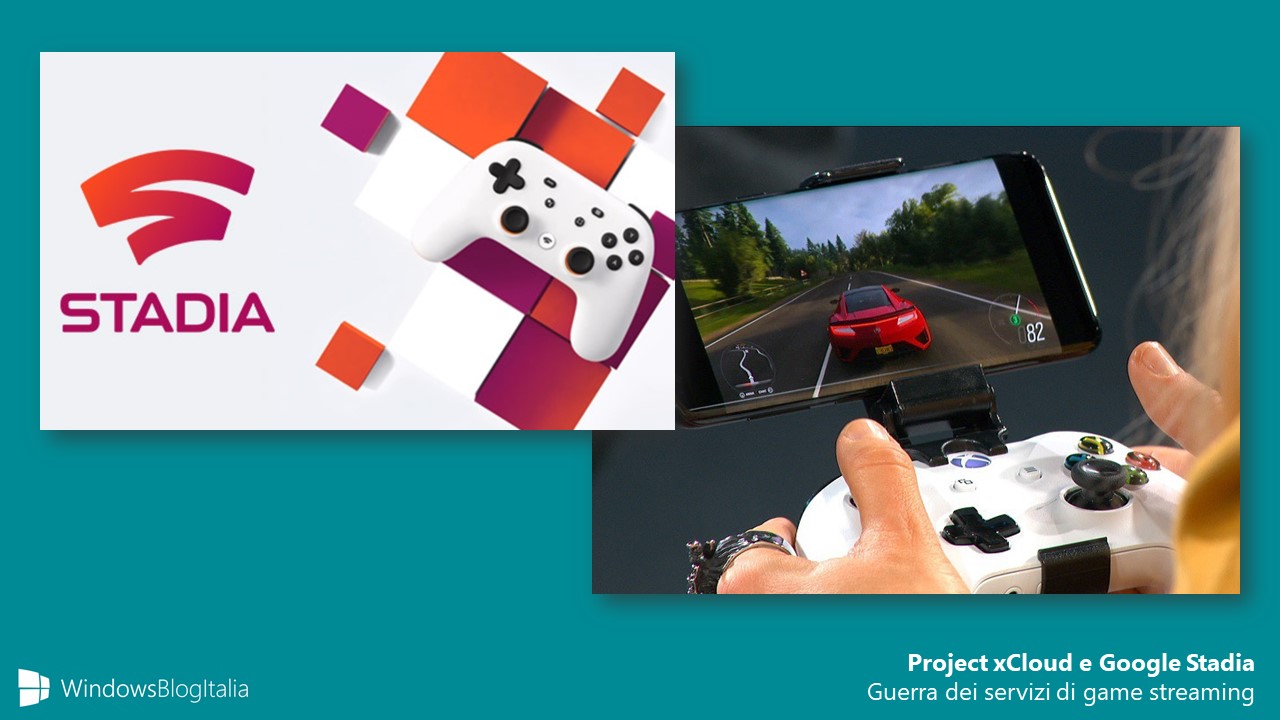 Project xCloud Google Stadia giochi streaming